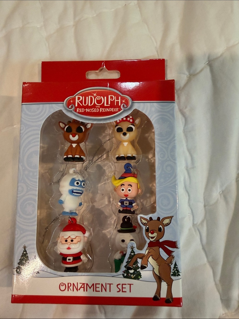 Rudolph Ornament Set - Red, Brown, White Characters - Picture 1 of 3